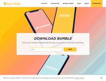 Tablet Screenshot of bumble.com